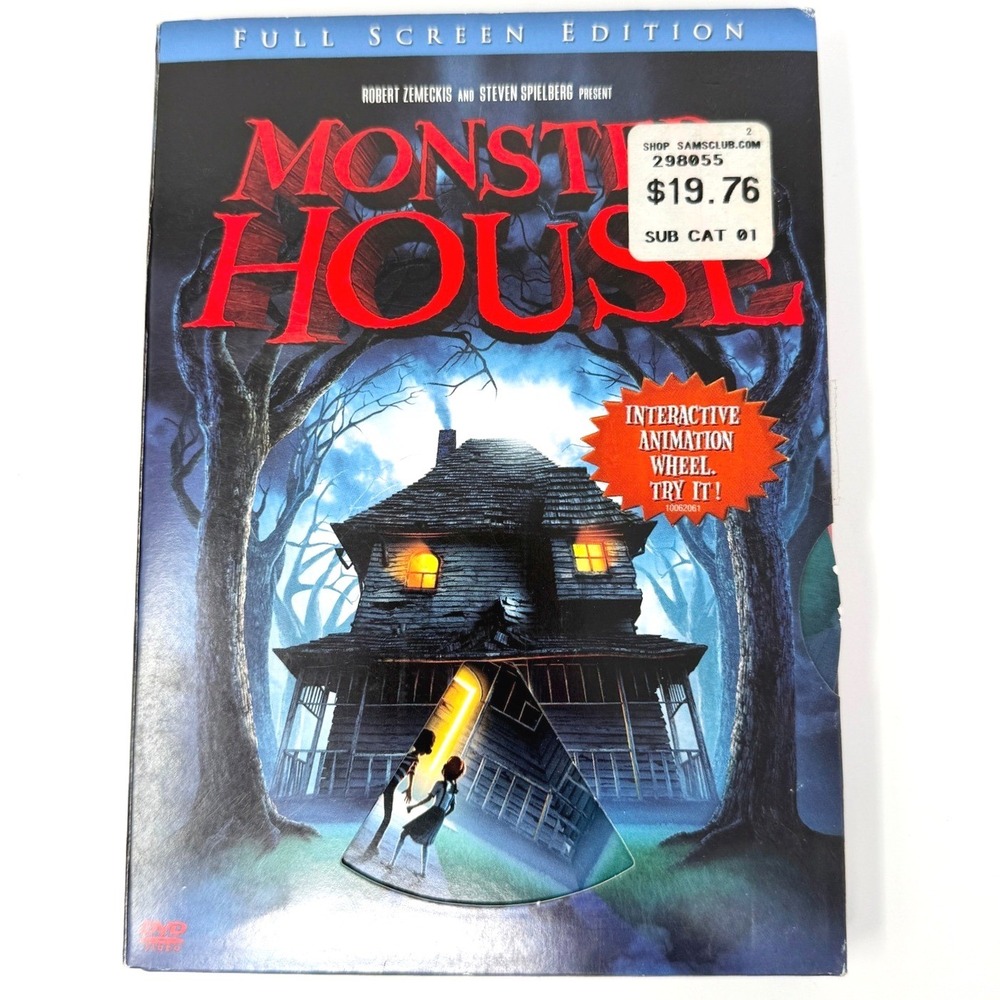 Monster House DVD‎ 2006 Full Screen Edition Zemeckis Spielberg Animated
